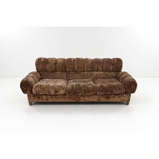 Step back into the groovy 1970s with this Italian design sculptural sofa! This piece is all about making a statement with...