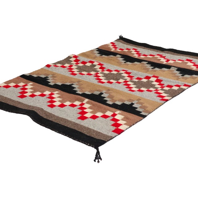 79306 Vintage Crystal Southwest Modern Rug, 02'04 x 03'09. Echoes of the Mesa: A Timeless Crystal Weaving of Prestige and...