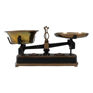 19th Century French Iron & Brass Scale For Sale