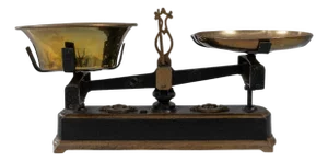 19th Century French Iron & Brass Scale