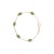 Art Deco Stackable Octagon Cut Emerald Chain Bracelet in 14k Yellow Gold With Lobster Claw For Sale - Image 3 of 7