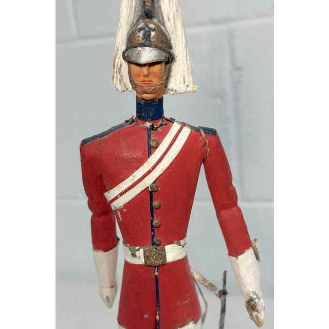 Antique 19th Century British Life Guard Troop Hand Carved Wood Sculpture Statue For Sale - Image 12 of 18