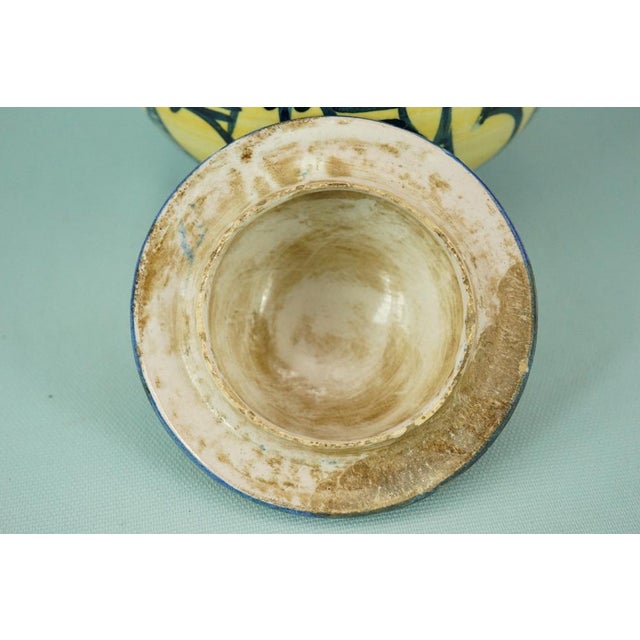 Majolica Ceramic Pharmacy Jar by the Mastro Giorgio Workshop of Gubbio, 1940s For Sale - Image 15 of 18