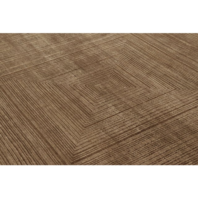 2010s Rug & Kilim’s Modern Rug in Dual-Toned Geometric Pattern For Sale - Image 5 of 8