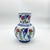 Handmade Ceramic Pitcher Vase (20cm) Classic Red Carnation and Blue Tulip For Sale - Image 10 of 12