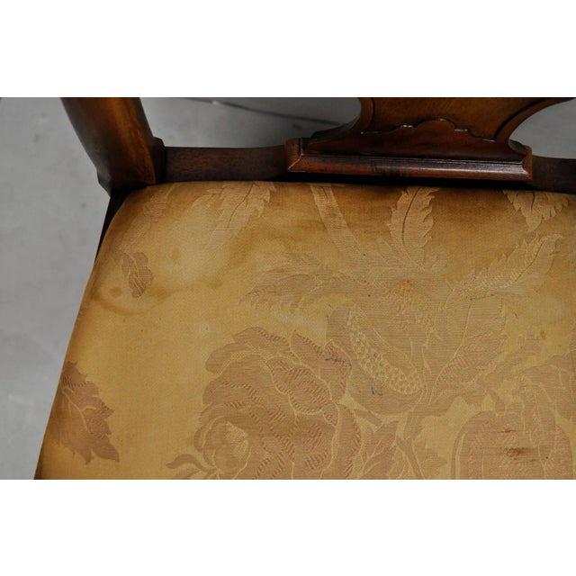 Late 20th Century Henredon Aston Court Chinoiserie Georgian Mahogany Dining Arm Chairs - A Pair For Sale - Image 12 of 18