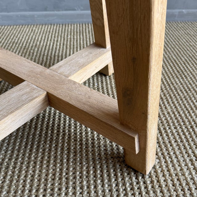 Jasper White Oak Swivel Stool With Genuine Sheepskin Upholstery in Natural For Sale - Image 11 of 12