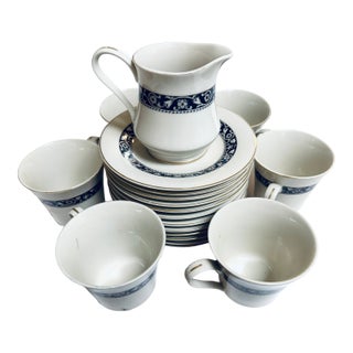 1940s Love Song Fine China Collection Brief Dinner Set by Berkeley House Japan - 46 pcs For Sale