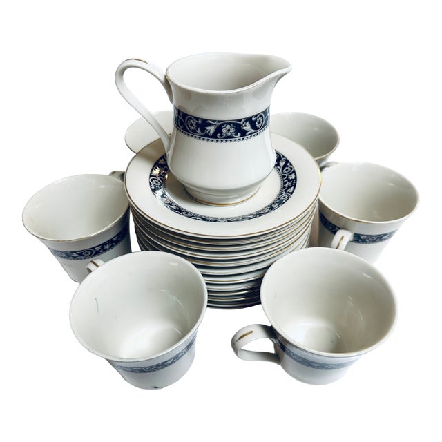 1940s Love Song Fine China Collection Brief Dinner Set by Berkeley House Japan - 46 pcs For Sale