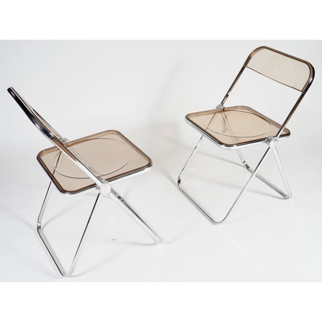 1970s Vintage Castelli Plia Folding Chairs Set of 2 by Giancarlo Piretti For Sale - Image 5 of 10