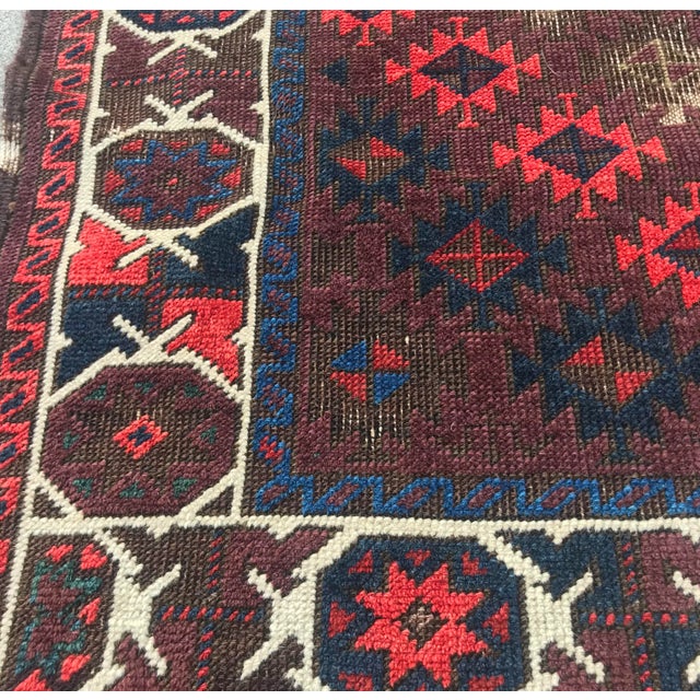 Antique Baluchstan Tribal Rug - 1′6″ × 5′ For Sale - Image 11 of 13