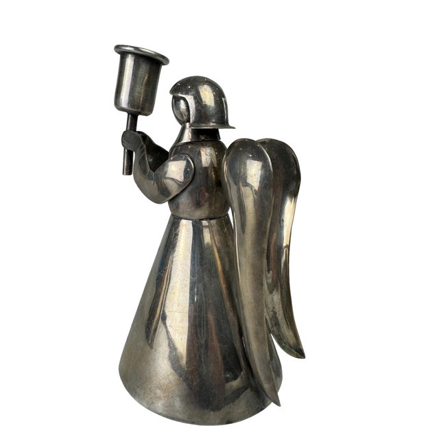 1960s Los Castillo Handwrought Angel Candlesticks - a Pair For Sale In Los Angeles - Image 6 of 10