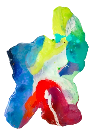 Splatter Abstract Platter #1 Small by Mister Piro