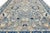 Modern 12x15 Modern Floral Oushak Style Wool Area Rug in Muted Slate Blue For Sale - Image 3 of 11
