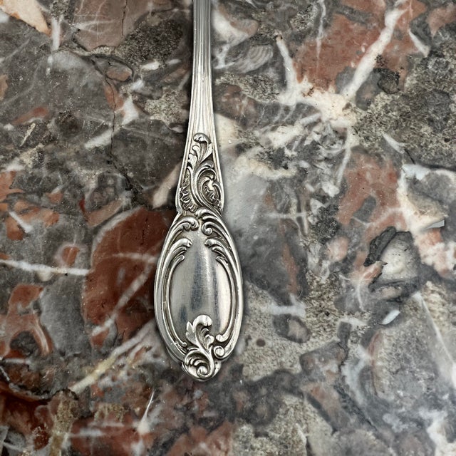 Metal Louis XV Style Mocha Spoons in Silver and Vermeil, France, 19th Century, Set of 12 For Sale - Image 7 of 18