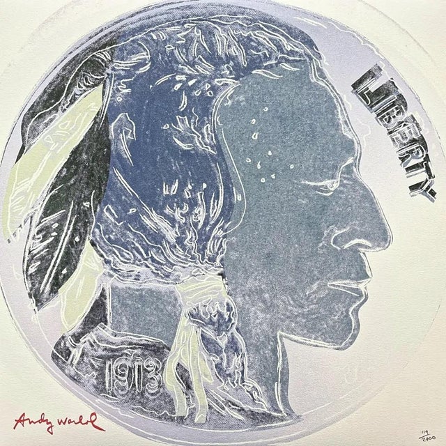 After Andy Warhol, Indian Head Nickel, 1980s, Print For Sale - Image 6 of 6