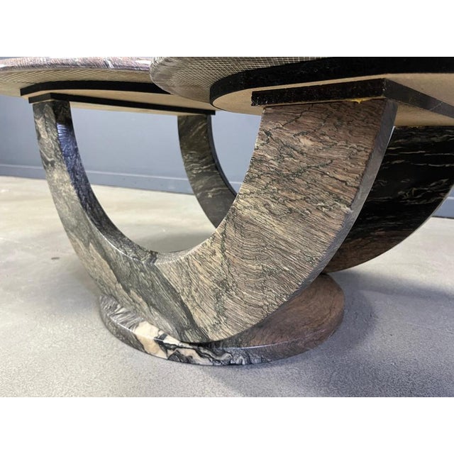 Vintage Marble 2-Tier Coffee Table, 1970s For Sale - Image 11 of 14