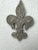 Metal French Fleur-De-Lis Embossed Concrete Cabinetry Knobs, Set of Four For Sale - Image 7 of 12