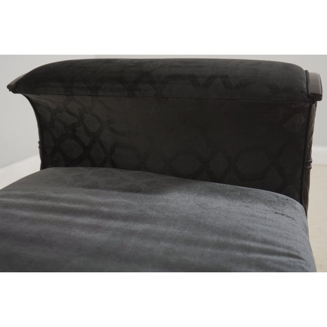 Henredon Mahogany Regency Chase Fainting Couch or Recamier For Sale - Image 9 of 18