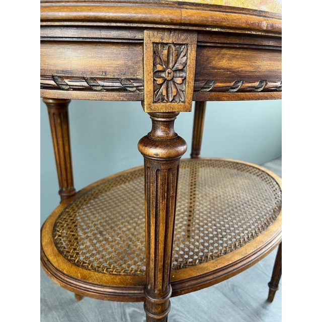 Late 19th Century Louis XVI Style Pedestal Side Table For Sale - Image 6 of 10