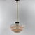 Scandinavian Beehive Pendant Lamp in Glass and Steel, Sweden, 1930s For Sale - Image 3 of 13