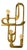 Vintage Wall Sconce in Bronze by Frigerio, 1970s For Sale
