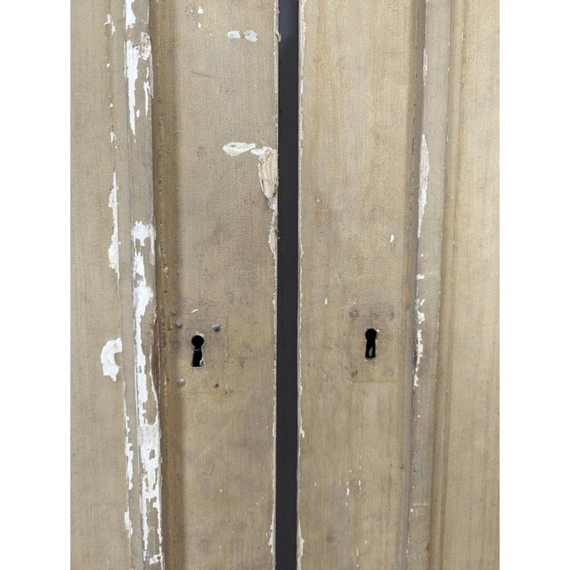 Late 19th Century Wood-Paneled Doors, Set of 2 For Sale - Image 5 of 6