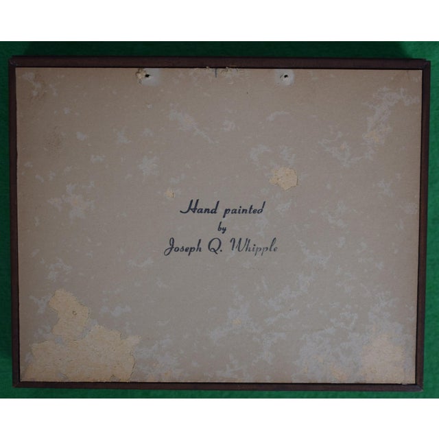 Art Sz: 4 1/2"H x 6"W Frame Sz: 6 1/8"H x 7 5/8"W Joseph Quinn Whipple, Sr. (American, 1917-2008) was a nationally known...