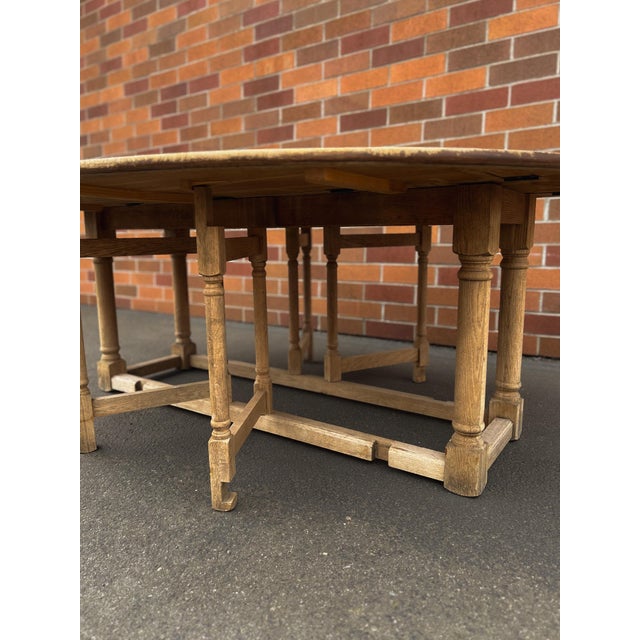 19th Century Oak Gateleg Table For Sale - Image 9 of 18