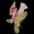 Vintage Murano Salviati Dark Pink White Gold Flecks Italian Art Glass Flying Bird Duck Sculpture For Sale In Orlando - Image 6 of 7