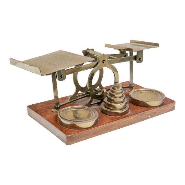 Antique English S. Mordan & Co. London Letter Postal Scale For Sale