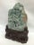 20th Century Chinese Carved Dark Green Jade Mountain Scenery Sculpture For Sale - Image 4 of 7