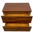 Vintage Mid-Century Modern Two-Drawer Nightstand With Book-Matched Wood Grain. For Sale - Image 9 of 10