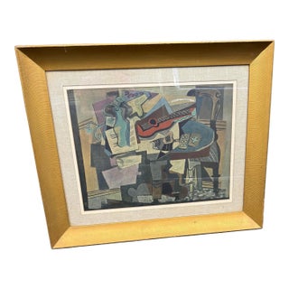 1950 Framed Picasso Print. For Sale