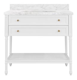Example of Transitional Single Sink Vanities