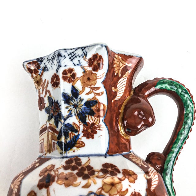 1890 Japan Imari Tankard Porcelain Vase For Sale - Image 11 of 13