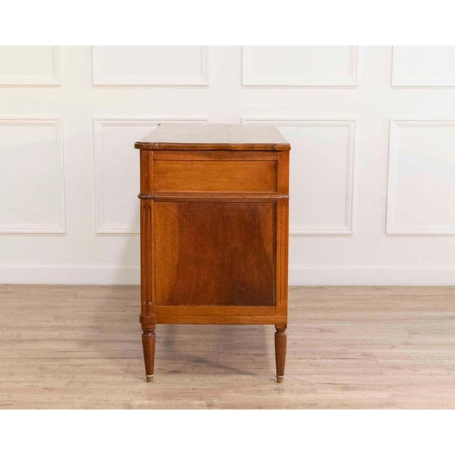 Louis XVI–Style Walnut Chest of Drawers, France, Early 19th Century For Sale - Image 9 of 10