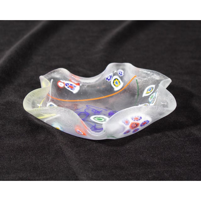 Contemporary Art Glass Millefiori Dish by William Gottwalles For Sale - Image 3 of 8