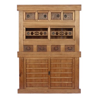 Antique Japanese Mizuya Tansu / Kitchen Chest, Meiji-Taisho Era C. 1900 For Sale