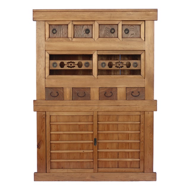 Antique Japanese Mizuya Tansu / Kitchen Chest, Meiji-Taisho Era C. 1900 For Sale