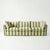 Not Yet Made - Made To Order Sophie Conran Coco 4 Seater Sofa - Spring Green Stripes with Knife Edge Cushion For Sale - Image 5 of 5