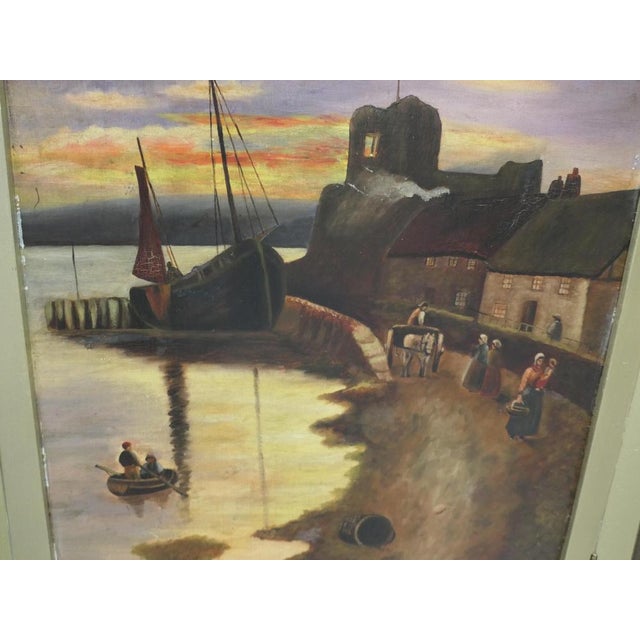 1900 - 1909 Gilt Painted 3-Fold Fire Screen, 1900s For Sale - Image 5 of 8