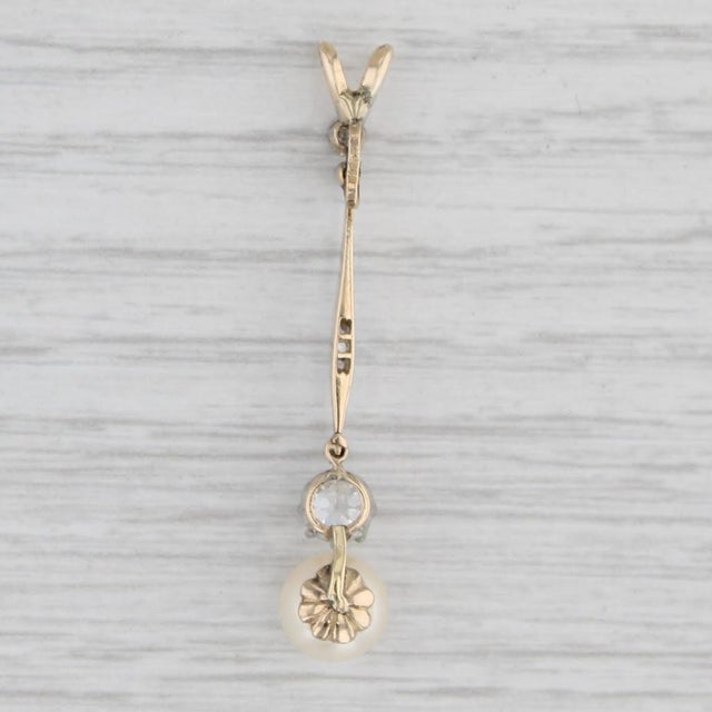 Gemstone Information: - Natural Cultured Pearl - Size - 7.3 mm Cut - Round Shape Color - White - Natural Diamond - by...