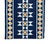 Handmade Cotton Navy Blue Geometric Runner Rug, Vegetable Dyed Dhurrie Runner -2.5'x16' For Sale - Image 10 of 11