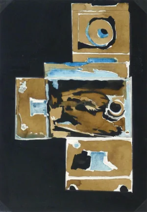 Ink & Watercolor Abstract - Locks