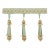 Sample - Schumacher Addington Molded Tassel Fringe in Mineral For Sale