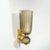 Pair of Modernist Hand-Blown Murano Fluted Glass Sconces in Frosted Smoked Topaz For Sale - Image 10 of 18