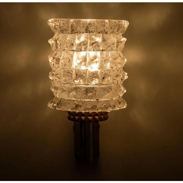 Glass Wall Light Fixture from Hillebrand, 1960 For Sale - Image 12 of 13
