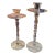 Abigails Twisted Glass Candlesticks- a Pair For Sale