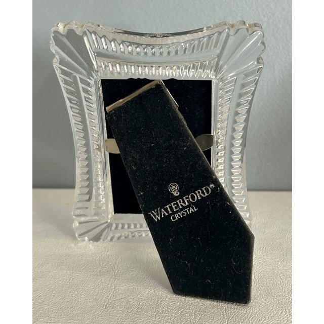 Glass Vtg. Waterford Wellesley Crystal Picture Frame For Sale - Image 7 of 11